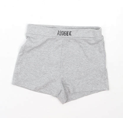 Shien Womens Grey  Cotton Sweat Shorts Size XS  Regular