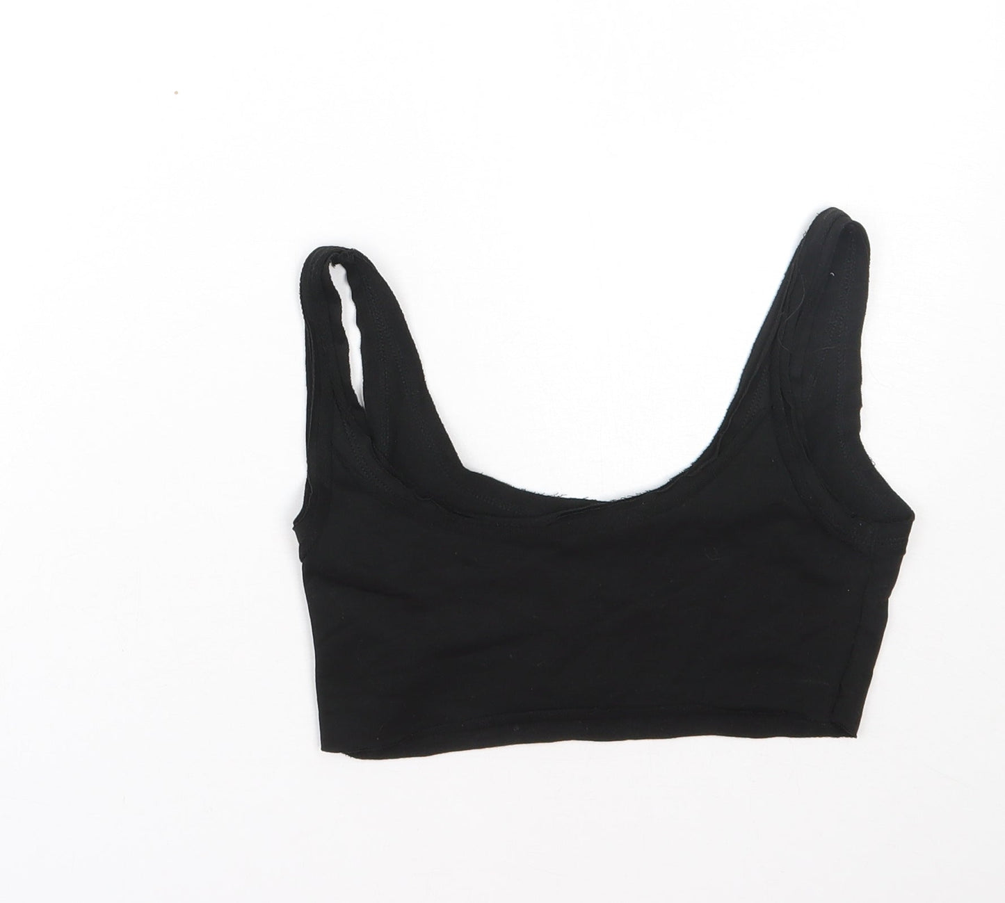 Womens UK Size XS Shien Black Cropped Tank