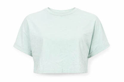 ASOS Womens Green  Cotton Basic T-Shirt Size 6 Round Neck