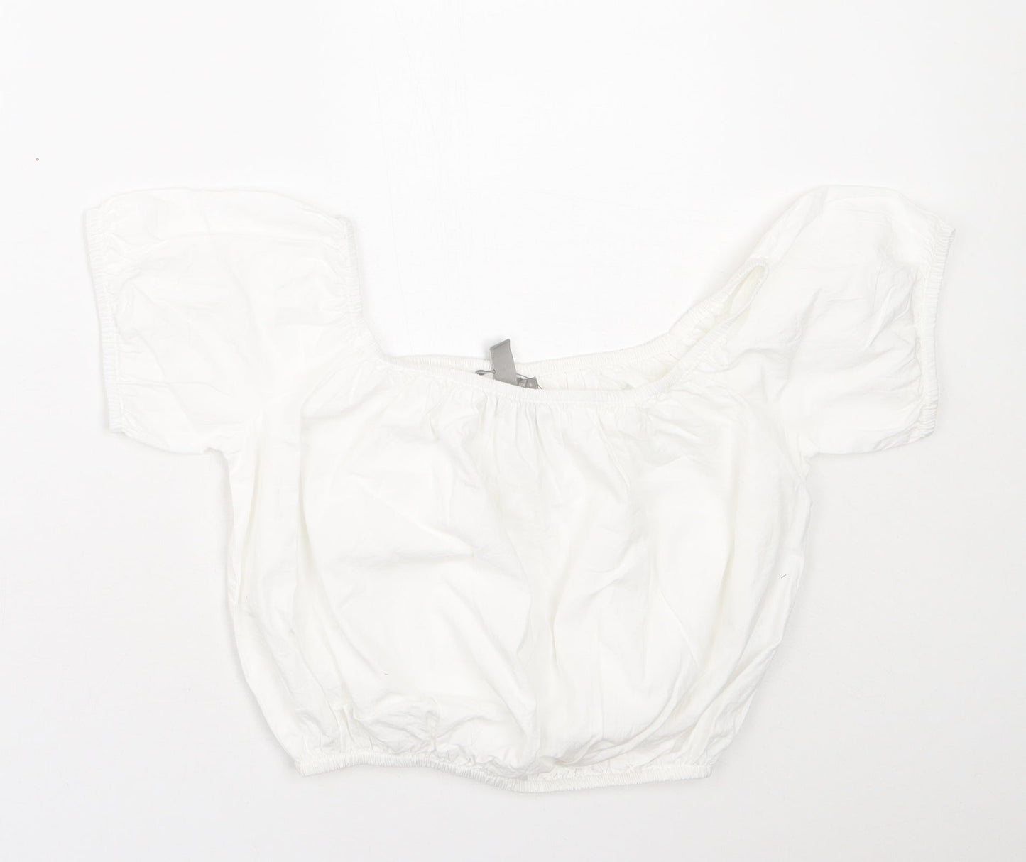 Womens UK Size 6 ASOS White Basic T-Shirt