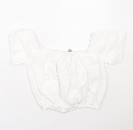 Womens UK Size 6 ASOS White Basic T-Shirt