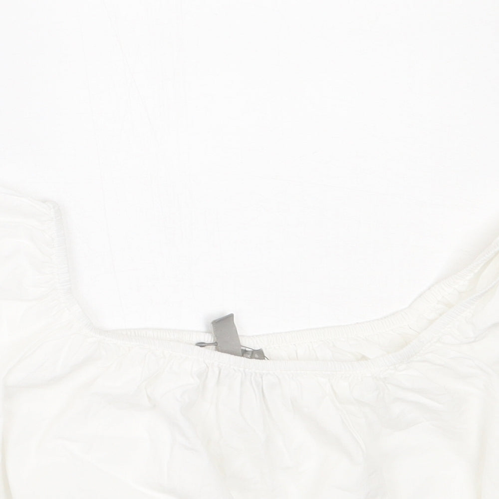 Womens UK Size 6 ASOS White Basic T-Shirt
