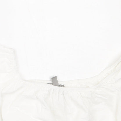 Womens UK Size 6 ASOS White Basic T-Shirt