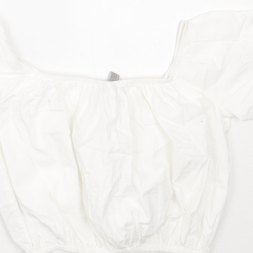 Womens UK Size 6 ASOS White Basic T-Shirt