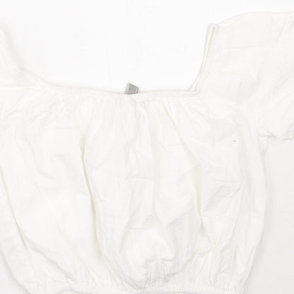 Womens UK Size 6 ASOS White Basic T-Shirt