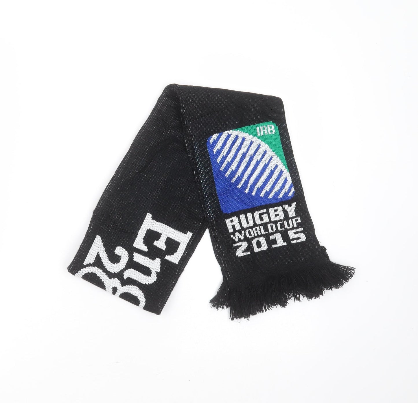 Rugby World Cup 2015 Mens Black  Polyester Scarf  One Size   - England Rugby world cup 2015