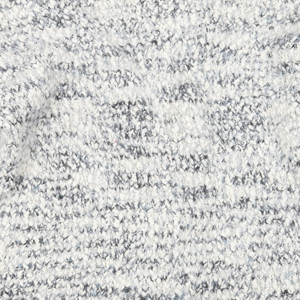 Boohoo Womens Ivory V-Neck  Polyester Cardigan Jumper Size S