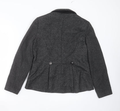 Primark Womens Grey  Polyester Jacket Blazer Size 14