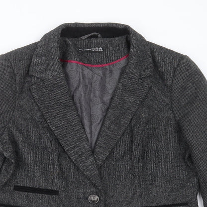 Primark Womens Grey  Polyester Jacket Blazer Size 14