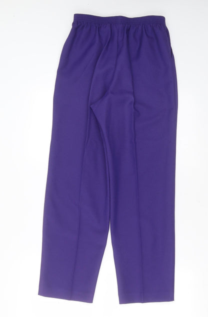 Womens UK Size 10 Alfred Dunner Regular Fit  Purple Trousers