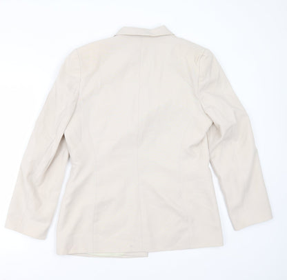 Womens UK Size 14 Essentials Regular Beige Suit Jacket