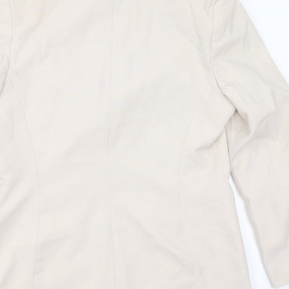 Womens UK Size 14 Essentials Regular Beige Suit Jacket