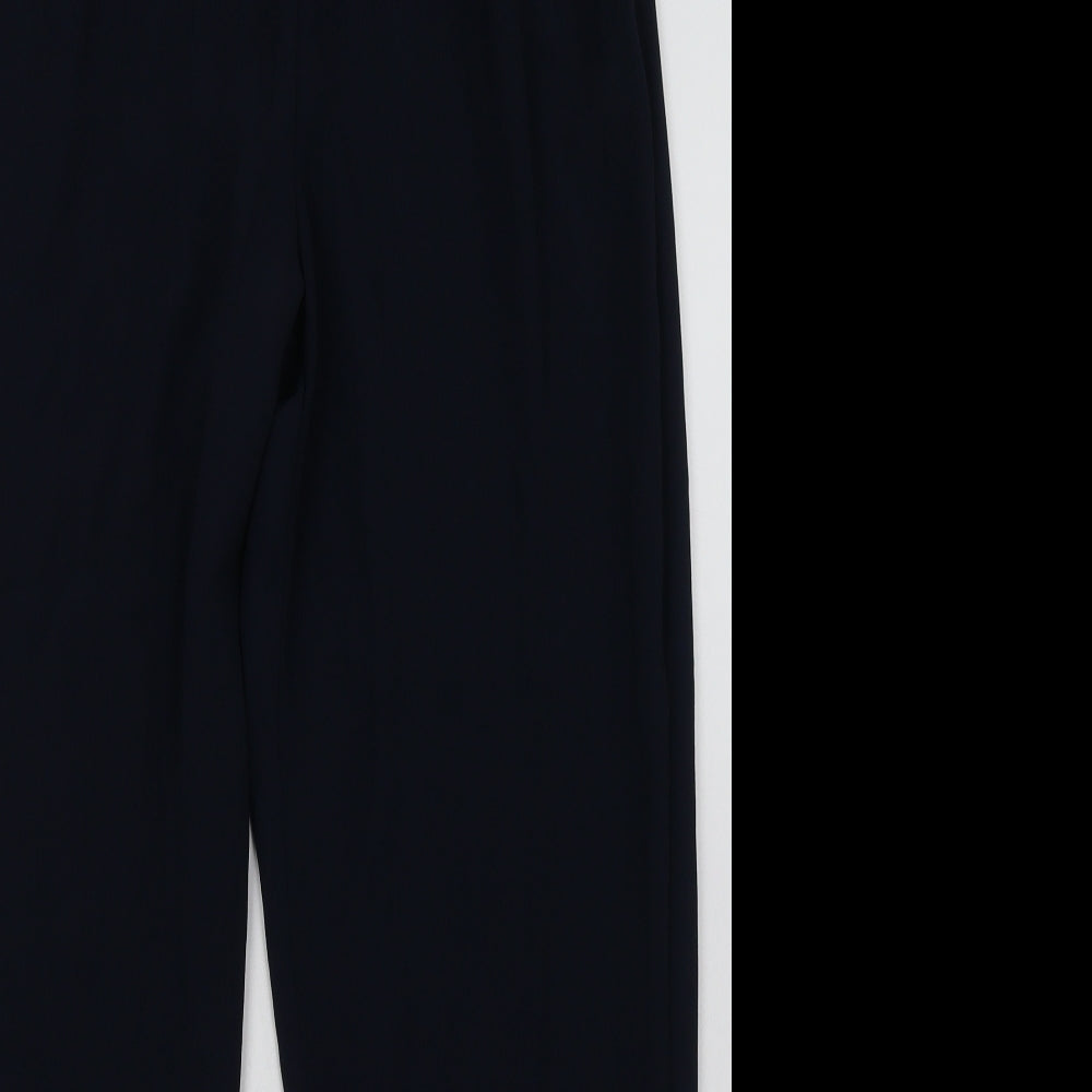 Just Elegance Womens Blue  Polyester Trousers  Size 14 L30 in Regular Button
