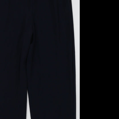 Just Elegance Womens Blue  Polyester Trousers  Size 14 L30 in Regular Button