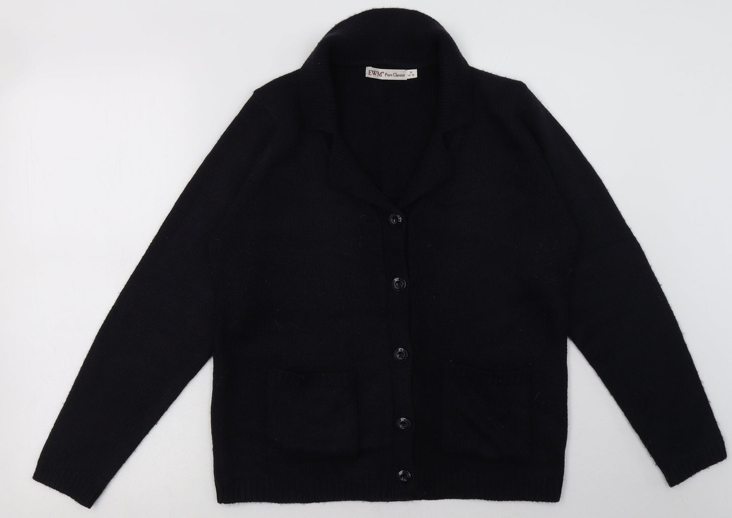 Womens UK Size 14 EWM Blue Cardigan Jumper