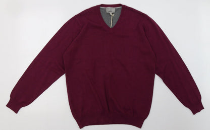 Mens UK Size M Marks and Spencer Purple Pullover Sweatshirt