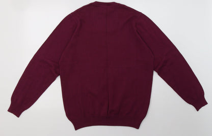 Mens UK Size M Marks and Spencer Purple Pullover Sweatshirt