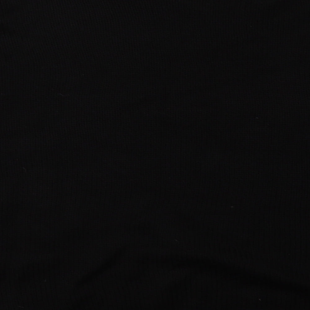 Boohoo Womens Black  Acrylic Pullover Sweatshirt Size 16  Pullover