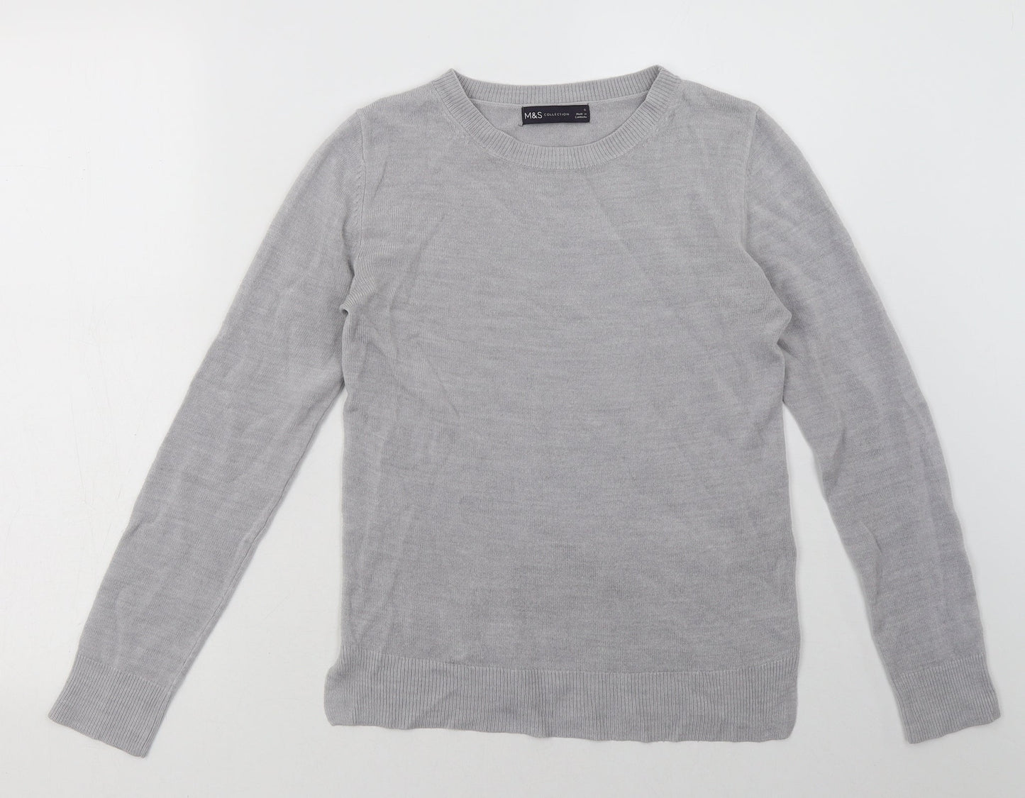 Womens UK Size 6 Marks and Spencer Grey Pullover Sweatshirt