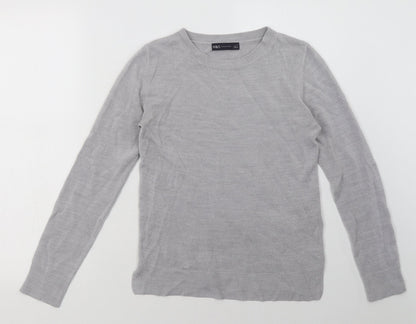 Womens UK Size 6 Marks and Spencer Grey Pullover Sweatshirt