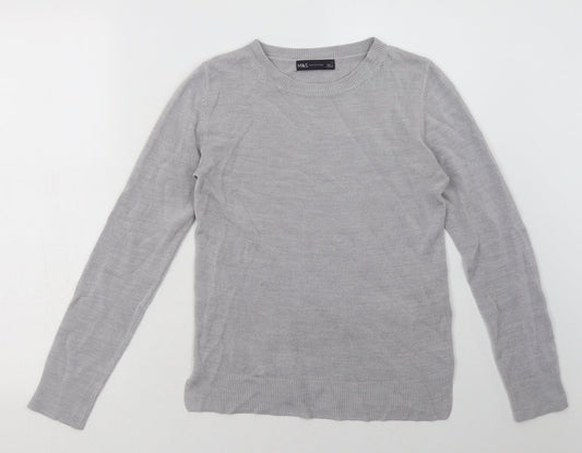 Womens UK Size 6 Marks and Spencer Grey Pullover Sweatshirt