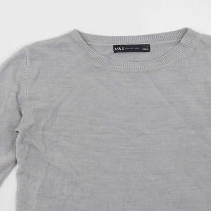 Womens UK Size 6 Marks and Spencer Grey Pullover Sweatshirt