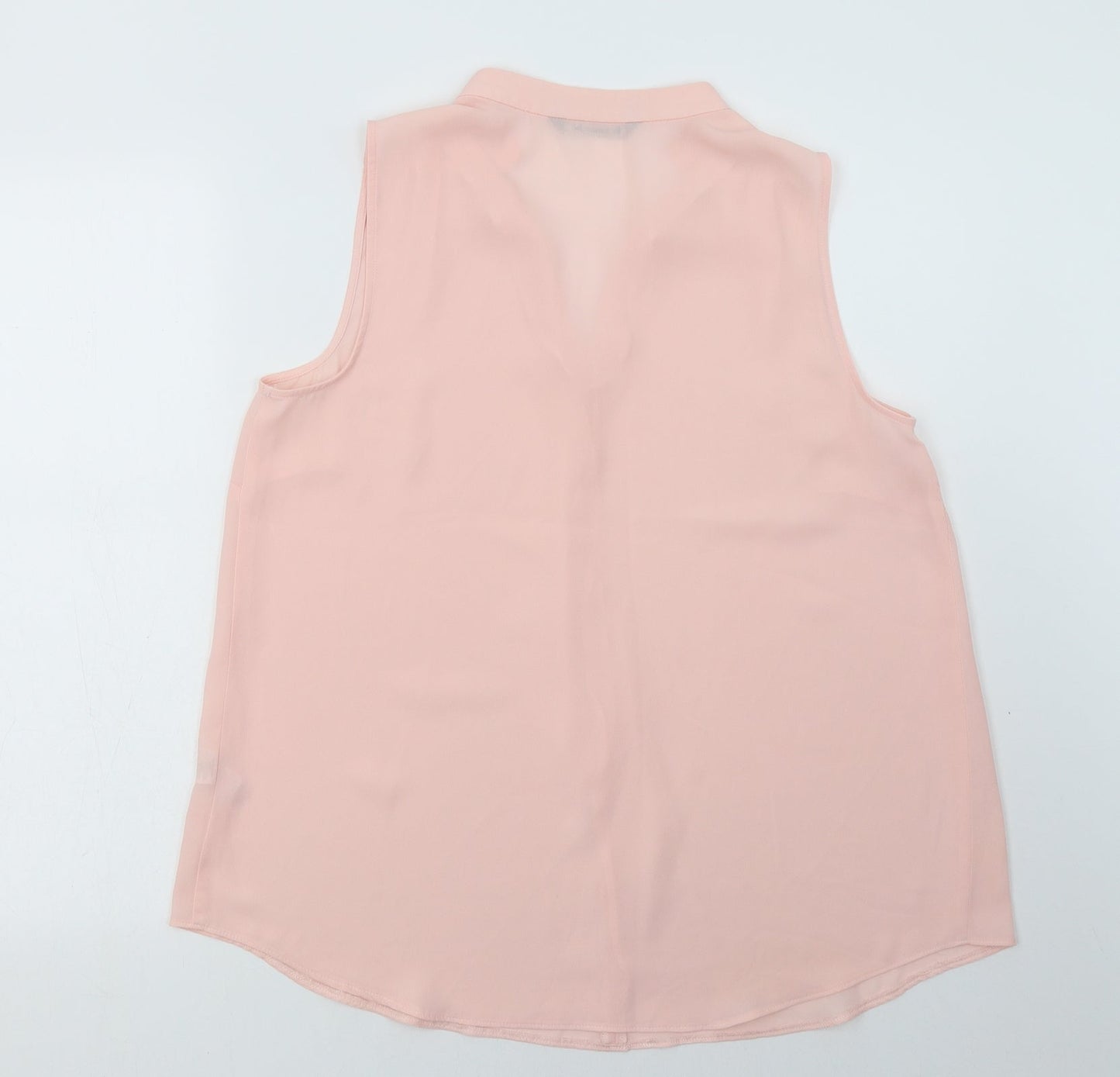 vonmarch Womens Pink  Polyester Basic Blouse Size 14 V-Neck