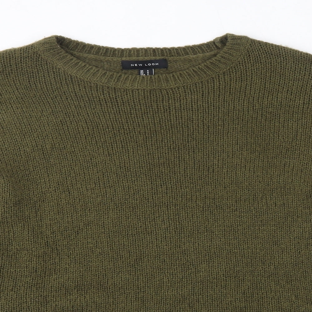 Womens UK Size S New Look Green Pullover Jumper