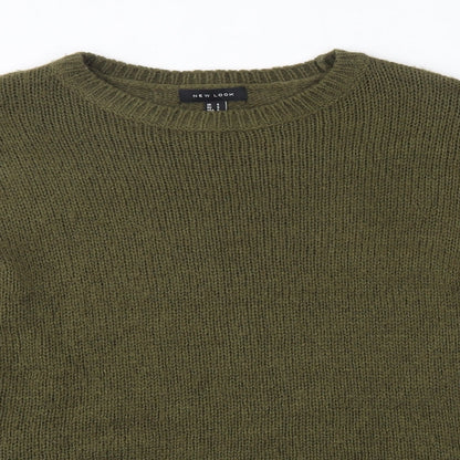 Womens UK Size S New Look Green Pullover Jumper