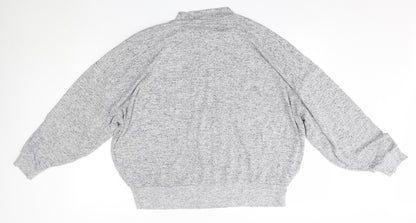 Primark Womens Grey High Neck  Viscose Pullover Jumper Size L   - Loungewear