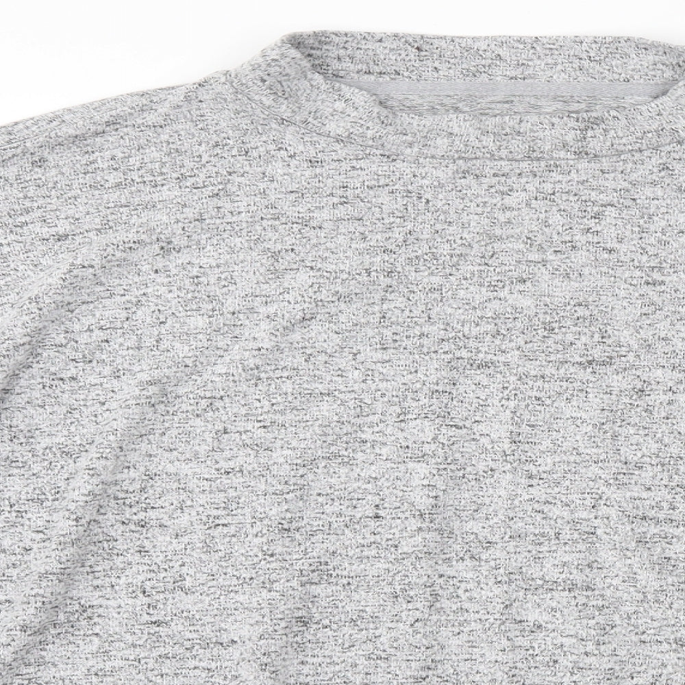 Primark Womens Grey High Neck  Viscose Pullover Jumper Size L   - Loungewear
