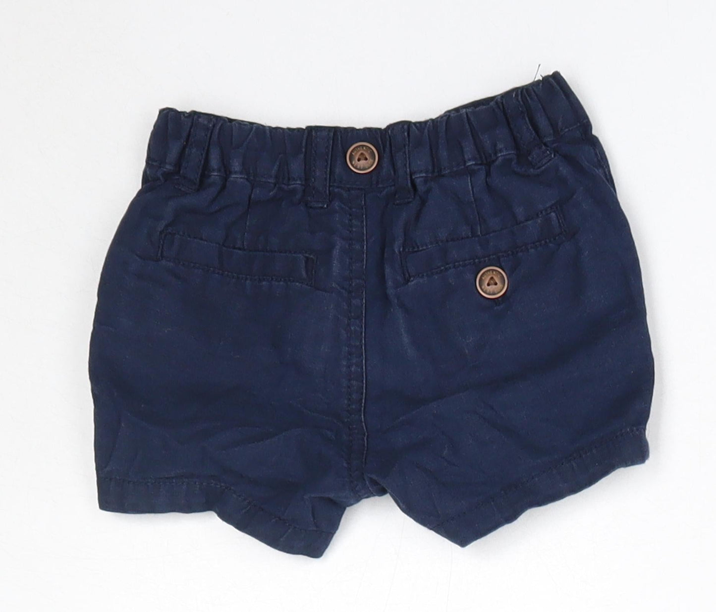 NEXT Baby Blue  100% Cotton Cropped Trousers Size 6-9 Months   - Shorts