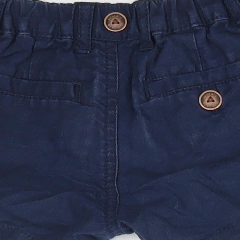 NEXT Baby Blue  100% Cotton Cropped Trousers Size 6-9 Months   - Shorts