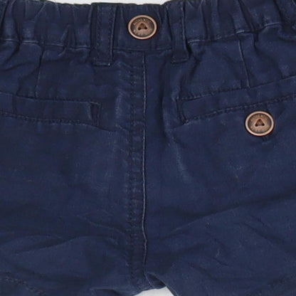 NEXT Baby Blue  100% Cotton Cropped Trousers Size 6-9 Months   - Shorts