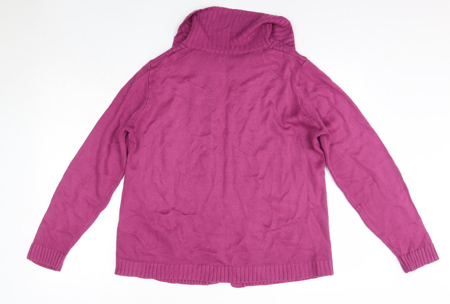Womens UK Size S BM Pink Cardigan Jumper