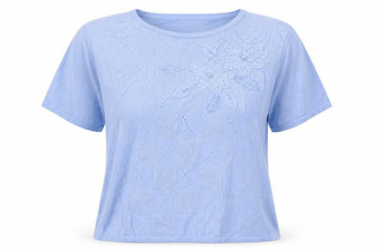 Womens UK Size M Fay Louise Blue Basic Blouse