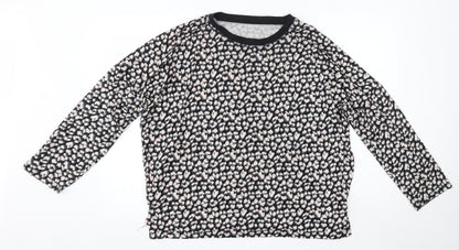 Womens UK Size 14 Peacocks Multicoloured Basic Blouse
