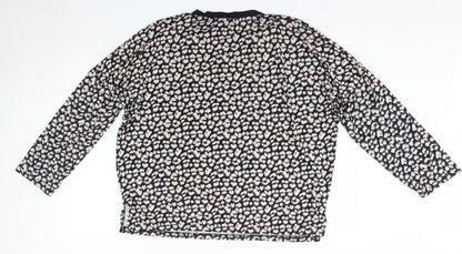 Womens UK Size 14 Peacocks Multicoloured Basic Blouse