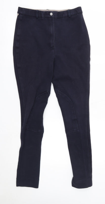 Harry Hall Womens Blue  Cotton Jogger Leggings Size 28 in L28 in   - Jodhpurs