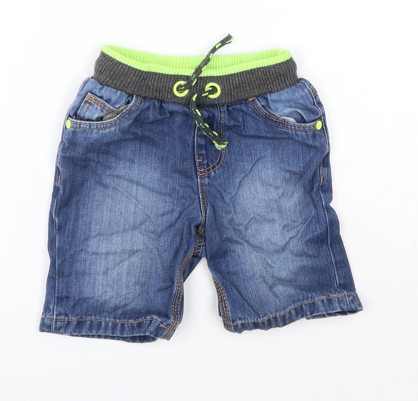 George Baby Blue  Cotton Cropped Trousers Size 18-24 Months   - Shorts