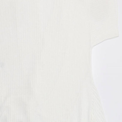 Womens UK Size 12 M&S White Cardigan Jumper