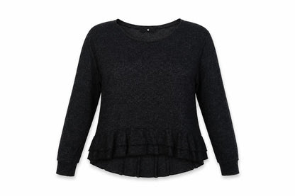 Front view of Very women’s grey solid polyester top lounge set, size UK 16