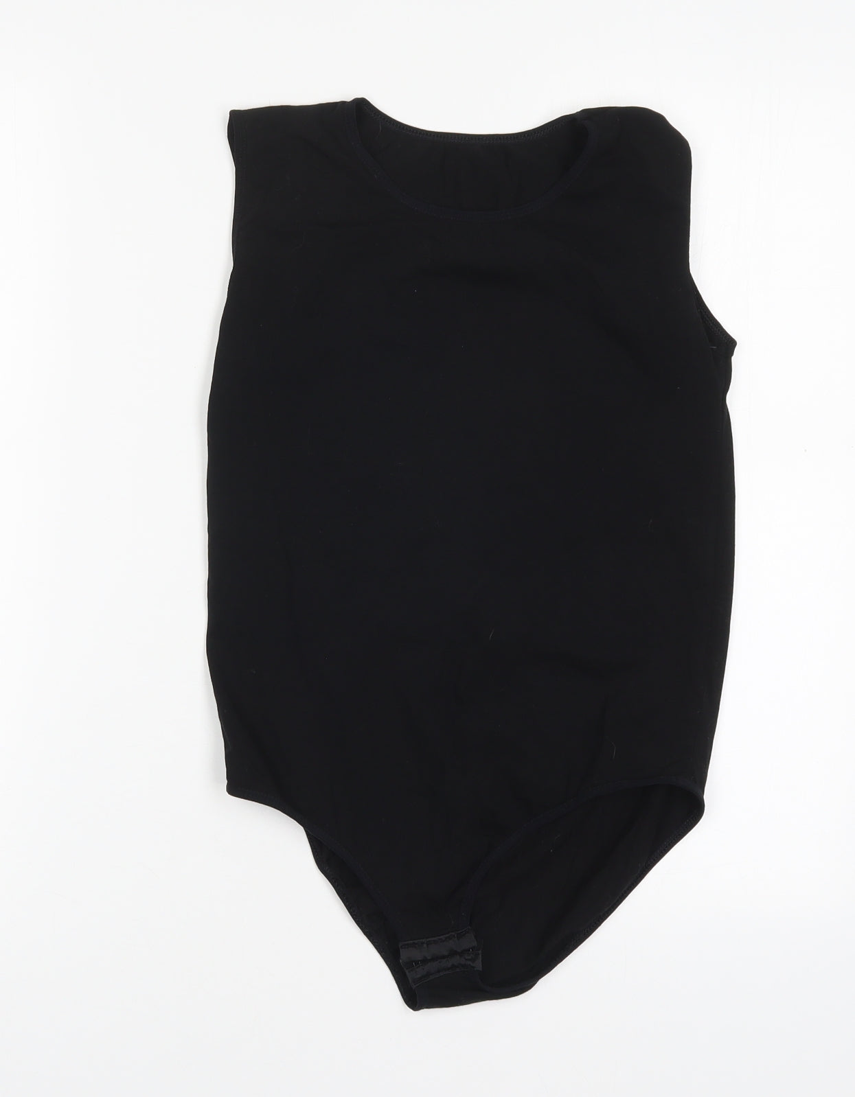 Kata Womens Black  Cotton Bodysuit One-Piece Size M