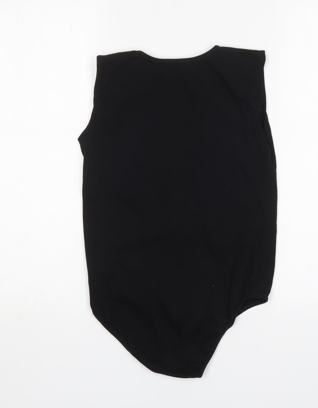 Kata Womens Black  Cotton Bodysuit One-Piece Size M