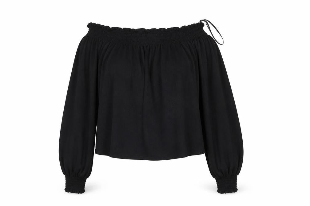 Womens UK Size S H&M Black Basic Blouse