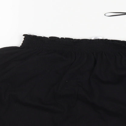 Womens UK Size S H&M Black Basic Blouse