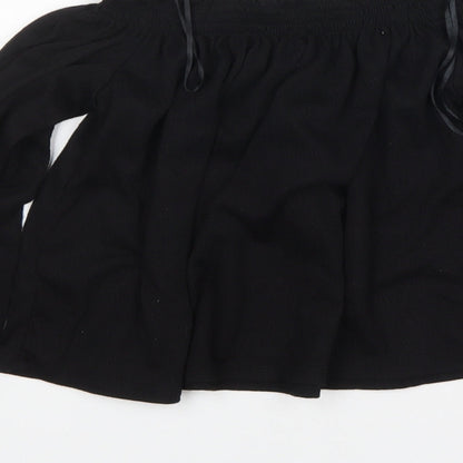 Womens UK Size S H&M Black Basic Blouse