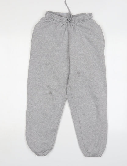 Womens UK Size 10 Preworn Regular Fit Sweatpants Grey Trousers
