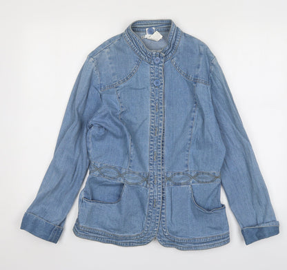 Cote Femme Womens Blue   Jacket  Size 12