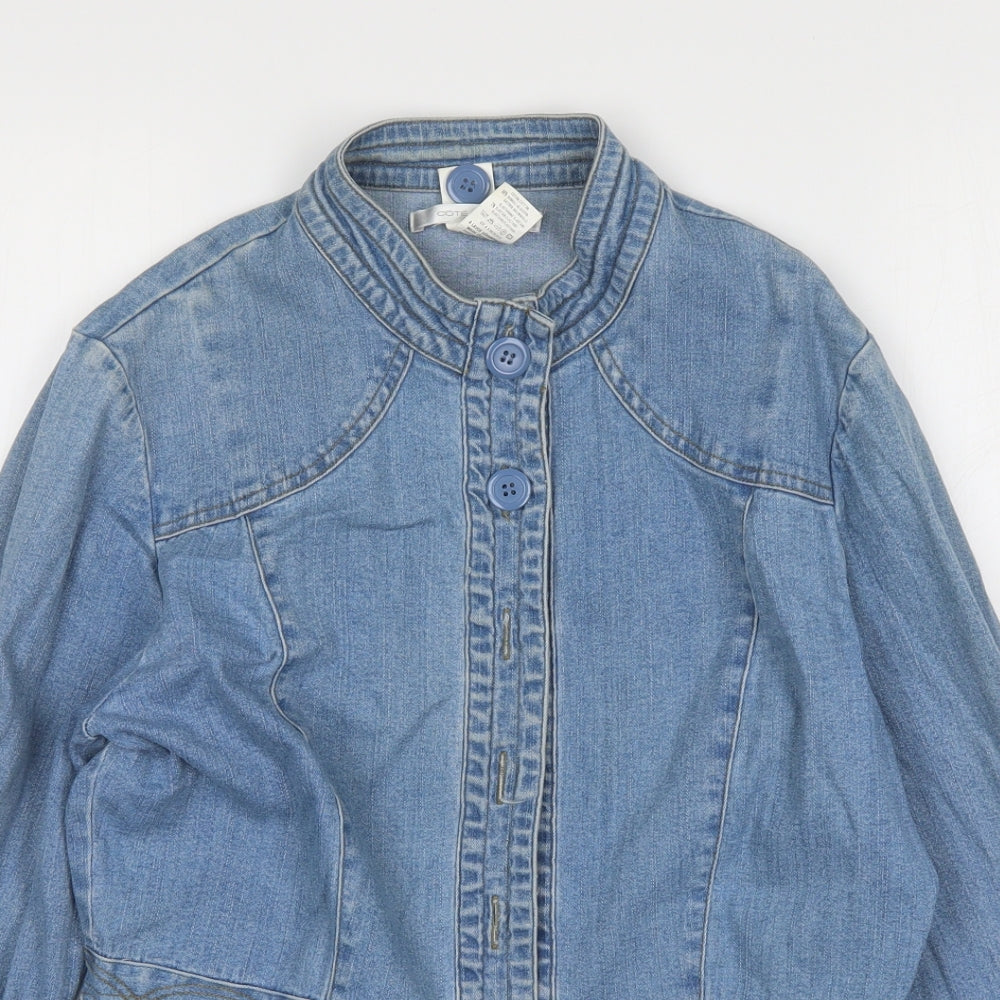 Cote Femme Womens Blue   Jacket  Size 12